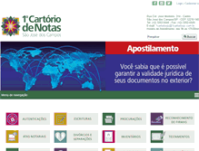 Tablet Screenshot of 1cartoriosjc.com.br